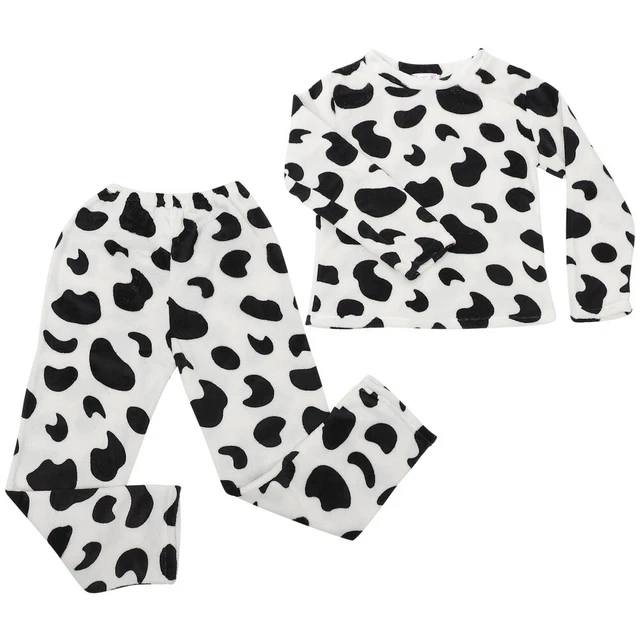 Mucca casa abbigliamento pigiama flanella donna cartoni animati camicia da notte