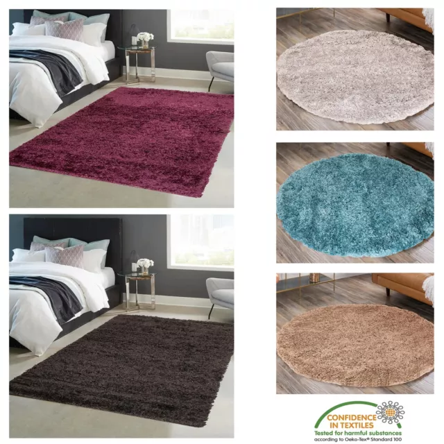 No-Shed Thick Living Room Rug Shaggy Floor Mat Fuzzy Runner Soft Bedroom Carpet