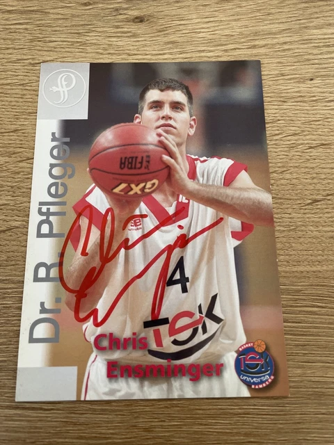 BROSE BAMBERG AUTOGRAMMKARTE Chris Ensminger GHP Bamberg Dr. Pfleger