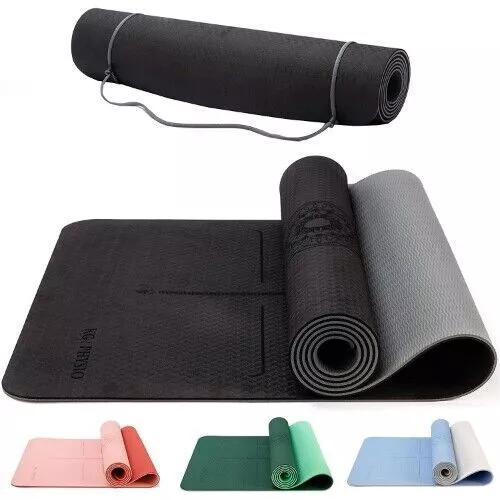 180 x 60CM YOGA MAT NON SLIP THICK GYM EXERCISE HOME FITNESS PILATES WORKOUT