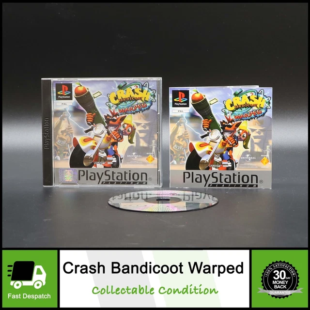 CRASH BANDICOOT 3 Warped Sony PSONE PS1 Game Collectable Condition
