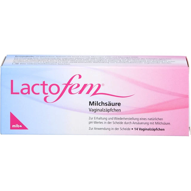 Lactofem Milchsäure Vaginalzäpfchen, 14 St. Zäpfchen 10078061