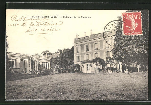 CPA Boissy-Saint-Leger, Chateau de la Fontaine 1914
