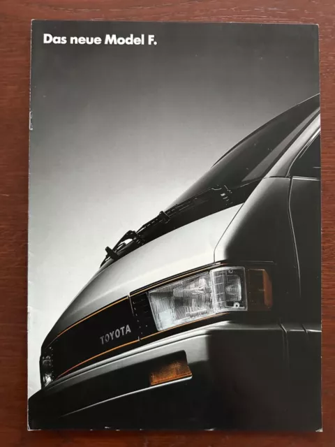 Prospekt / brochure Toyota Model-F MY 1986