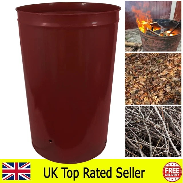 210 LITRE LARGE Garden Outdoor Burner Incinerator Fire Bin For Bonfire