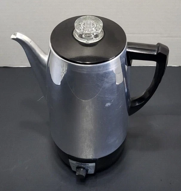 VINTAGE MIDCENTURY ELECTRIC 10 Cup Coffee Percolator Model AP11A USA