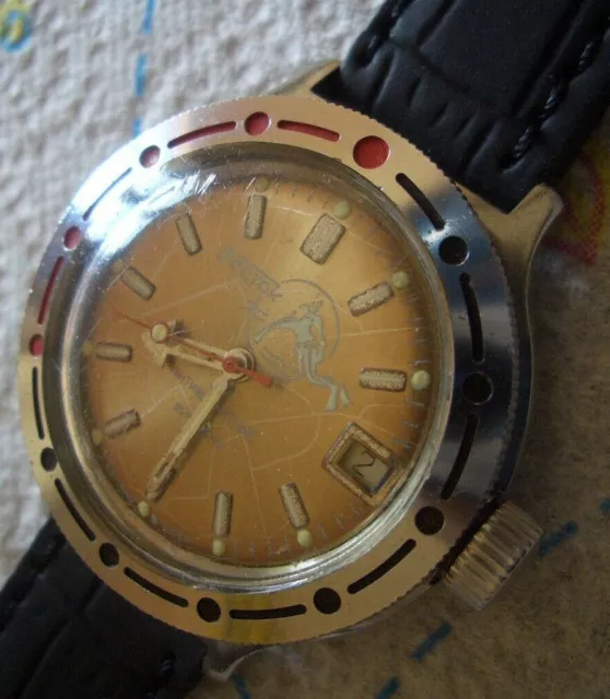 Amphibia 200 M Automatico  Vintage Anni 70 Russo Wostok Vostok Boctok  Ex Urss