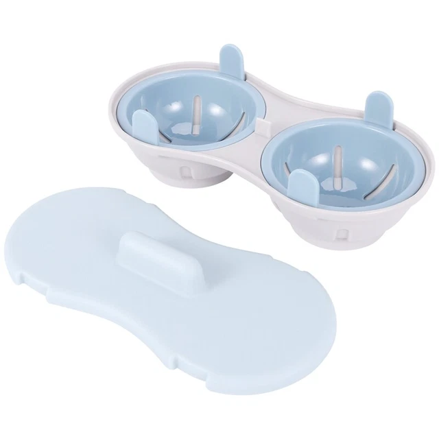 Microondas Huevos Utensilios de cocina Doble Taza Doble Cueva Alta CapaziS3G9