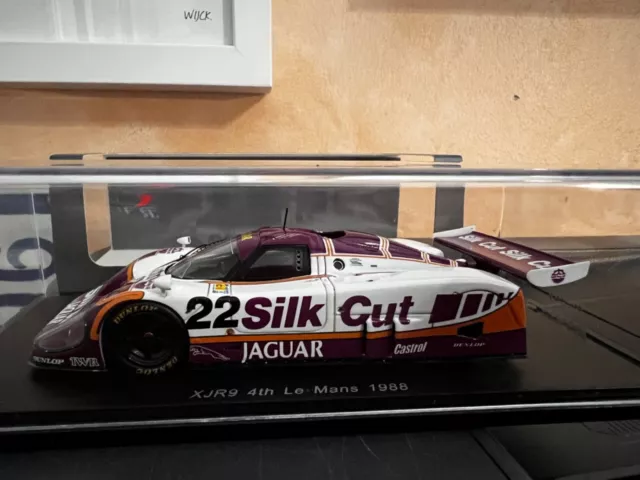 1988 S4716 SPARK Jaguar XJR9 #22 4th 24 Hours of Le Mans 1/43 Stickers Placed