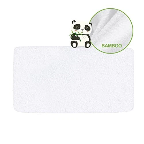 Funda protectora impermeable para colchón cama bambú viscosa 60x120 cm,