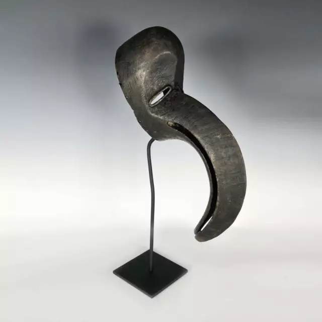 African Ge Gon Hornbill Mask Dan People Carved Wood Liberia West Africa 19Th C.