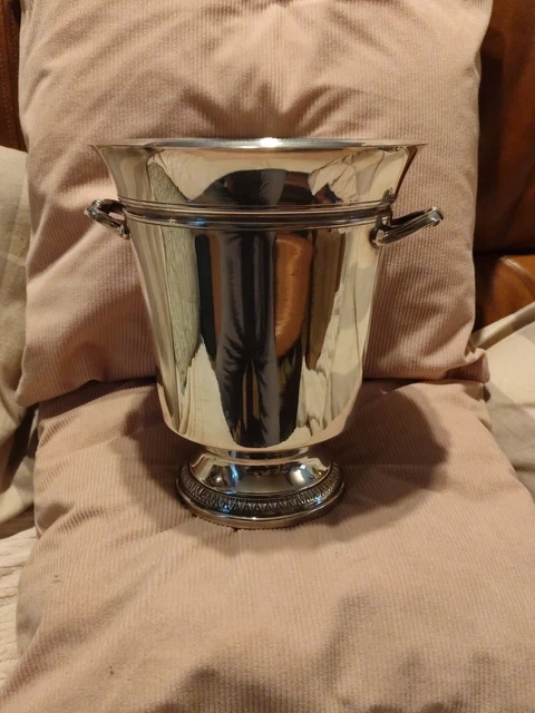 Seau à Champagne Métal Argenté – Orfèvre St Medard – Années 30/40 – Vintage