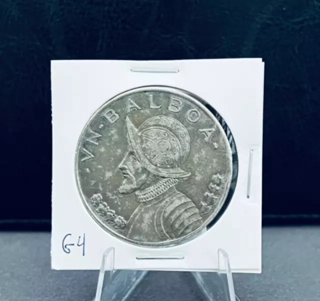1947 Panama 1 Balboa Silver coin - Beautiful Coin (Lot G 4)