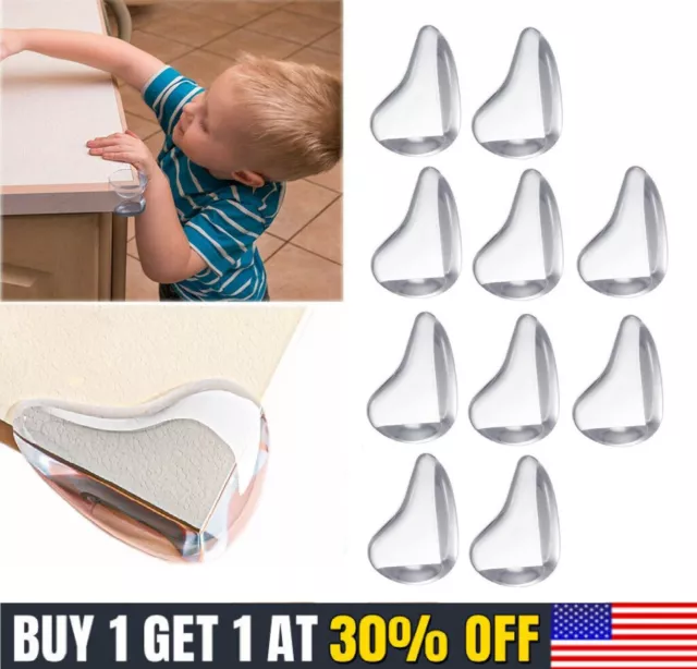 10Pc Silicone Corner Edge Protector Cushion Table Cover Child Baby Safety Bumper