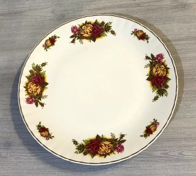 Vintage Crown Regal Porcelain Bread & Butter/Salad Plate 23.5cm, Floral Roses