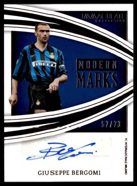 2023 Immaculate Collection Soccer  Giuseppe Bergomi  Auto 57/73 #MM-GBI