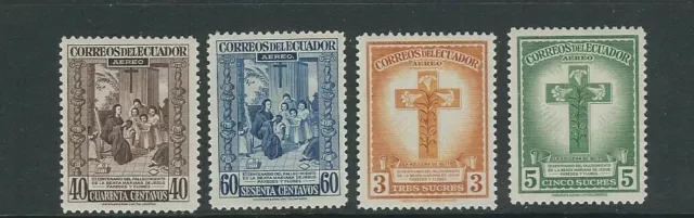 Équateur 1946 300th Ann. De Mort De Béni De Jésus Paredes (Sc C161-64) VF Mlh