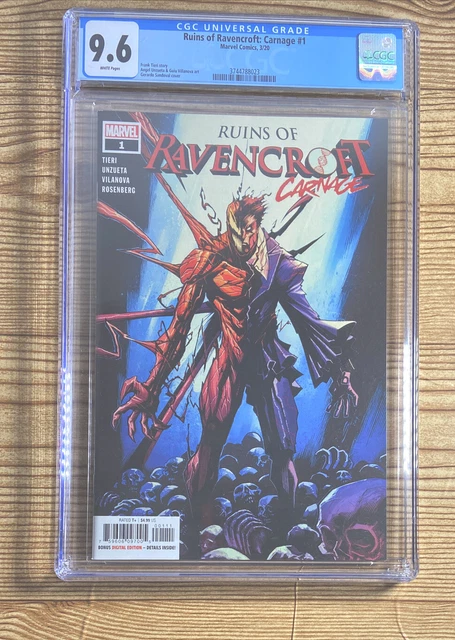 Ruins Of Ravencroft Carnage #1 Var Cgc 9.6 1St Cortland Kasady (Plague) Cgc 9.6