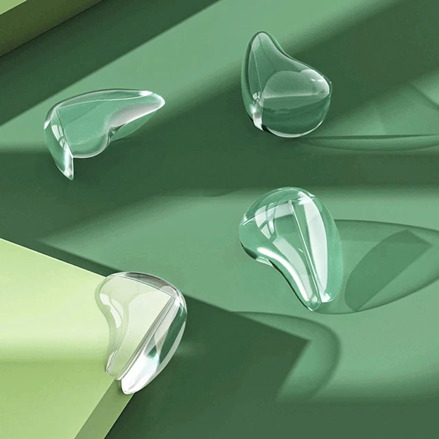 10pcs Edge Cover Rounded Teardrop Shape Table Desk Corner Protector Eco-friendly