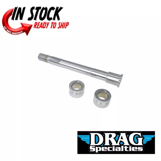 Drag Specialties Chrome Front Axle Kit  2018+ Harley Softail FXBB FXLR 0214-1980