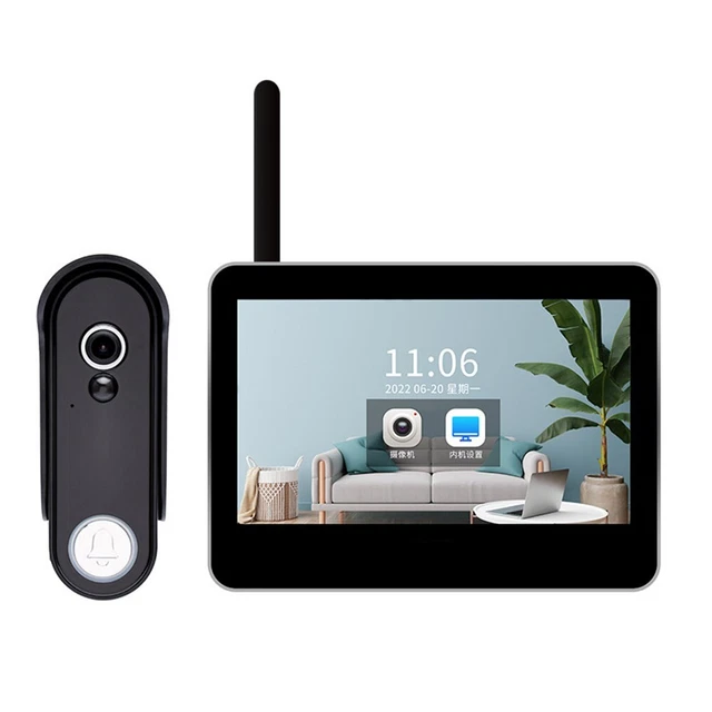 Intercom Doorbell Full Touch Screen HD Video Networkable Set Video Door Intercom
