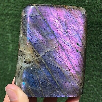 709G Rare Natural Purple Labradorite Quartz Freeform Crystal Mineral specimen