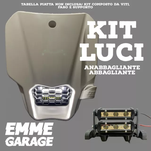 Kit Luci TM Racing x Mascherina Piatta Anabbagliante + Abbagliante Plug And Play