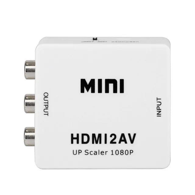 HDMI to RCA Converter HD 1080P Video Audio AV CVBS Analog Output Signal Adapter
