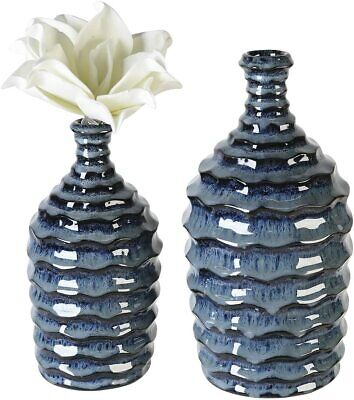 Casablanca Casablanca Vaso " Fogliame " H 40 CM Ceramica Vaso Decorativo Vaso 54226 