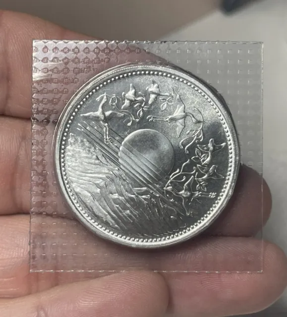 10000 YEN SILVER COIN 1986 commemorative coin 60th Anniversary Free Shipping