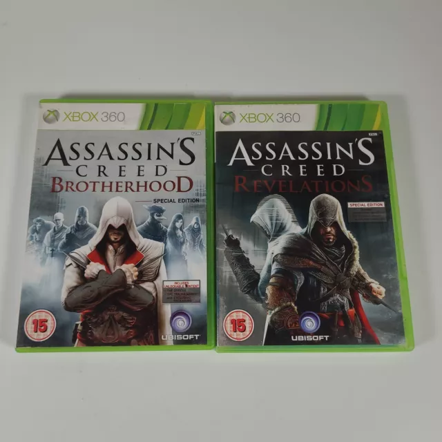 Assassins Creed Revelation & Brotherhood Bundle Xbox 360 Video Game 1xManual PAL