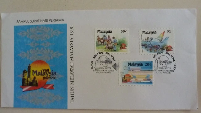 ­☼☼☼ FDC/Ersttagsbrief Malaysia 1990 Visit Malaysia ☼☼☼
