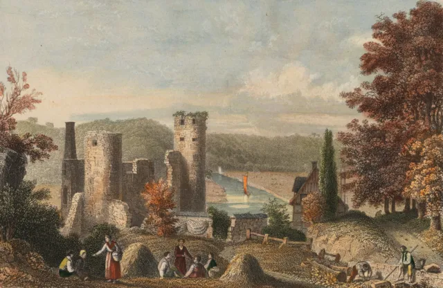 MAYER (*1798) nach SCHLICKUM (19.Jhd), Burgruine Hardenstein, Sst. Romantik