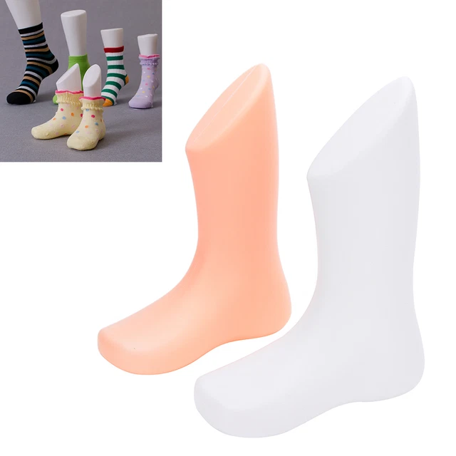 1X Hard Plastic Child Feet Mannequin Foot Model Tools for Shoes Sock DisplayK Hu