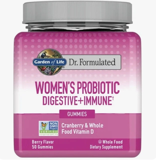Garden of Life WOMEN'S PROBIOTIC DIGESTIVE + IMMUNE 50-BERRY GUMIES SUPPLEMENT