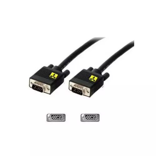 Cable-Tex VGA Monitor Recambio M-M 15 Polos Negro 10m