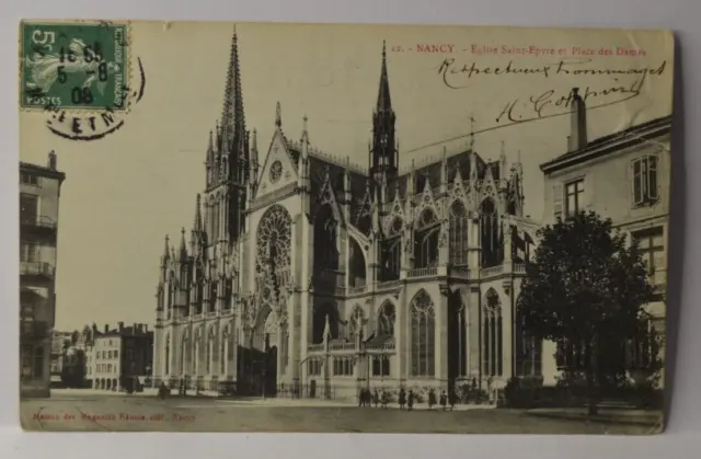 Church of Saint Epvre Nancy - postcard CPA10