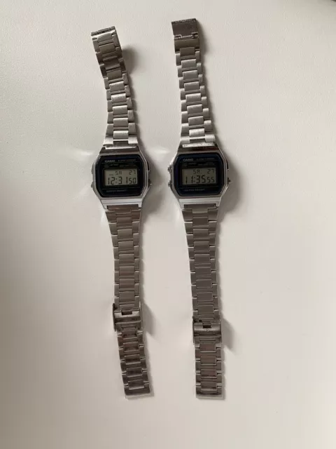 2 Orologi Casio Acciaio Unisex Usati