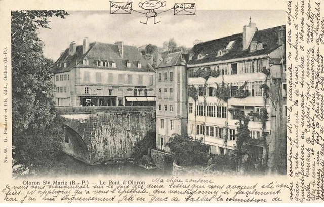 64 Oloron Ste Marie #Mk48028 Le Pont D Oloron