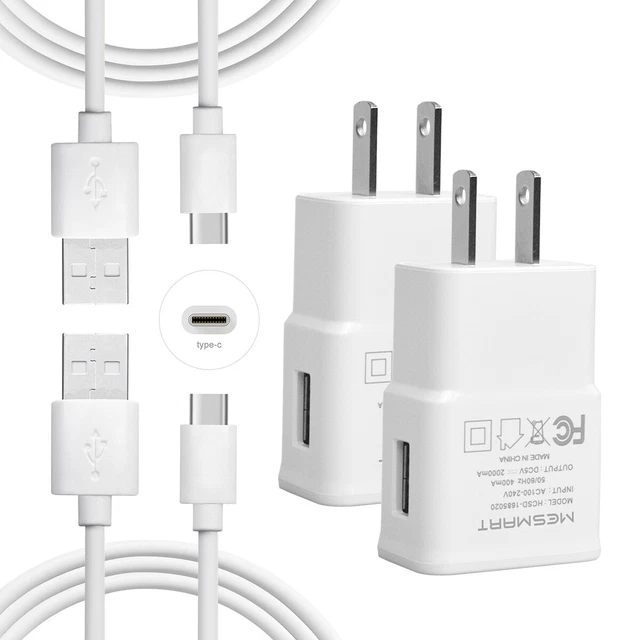 For Samsung Galaxy S22 S21 S20 S10 Fast Phone Wall Charger USB Type C Cable Cord