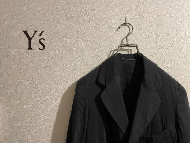Yohji Yamamoto Washed Silk Tailored Jacket