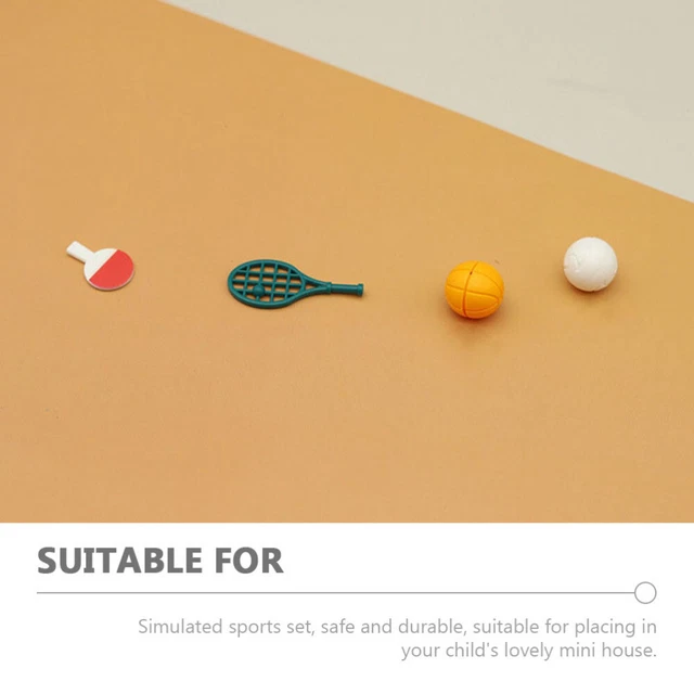 MINI FOOTBALL TOYS House Decoration Dollhouse Basketball Hoop £9.55