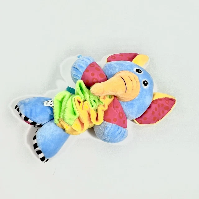 Plush Elephant Musical Crib Pull 8”-15” Length Rock-A-Bye Baby Bright Vibrant