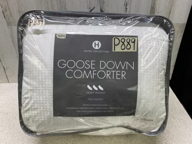 Hotel Collection European Goose Down Heavy Weight White Queen Comforter $1000