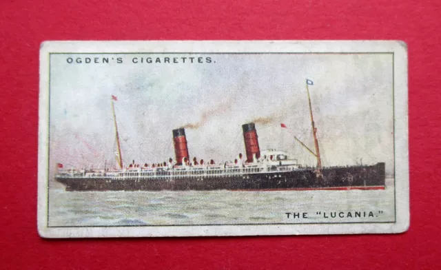 Ogdens 1929 Vintage Cigarette Card  The Blue Riband Of The Atlantic  The Lucania