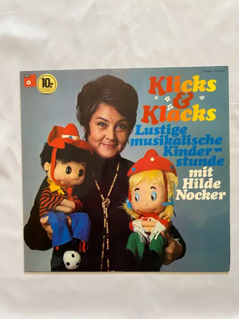 LP Klicks & Klacks Lustige musikalische Kinderstunde mit Hilde Nocker, BASF