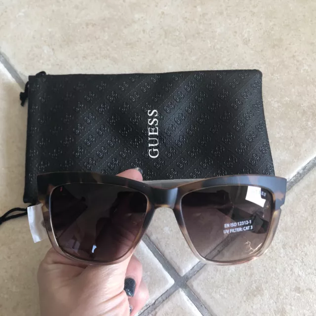 Lunettes de soleil GUESS Marron Léopard Femme Neuves Authentiques