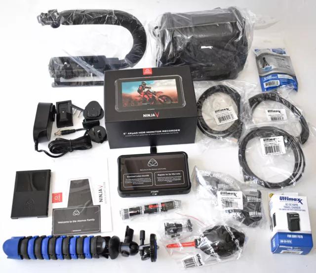 New Atomos Ninja V 5"  4K HDMI Recording Monitor w/ EXTRAS