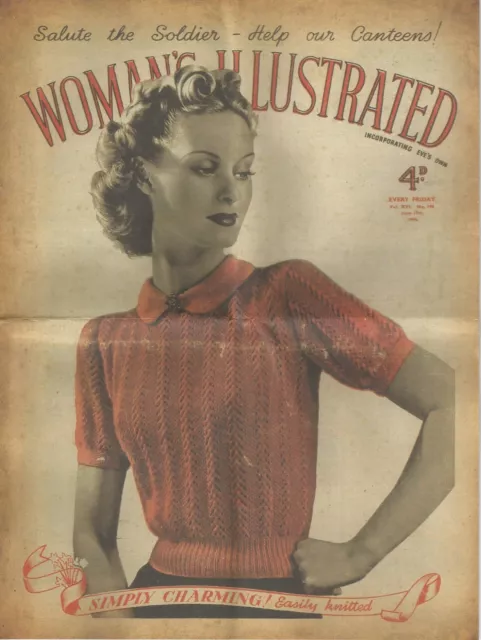 Women's Illustrated June 17th 1944 Newspaper Home Front World War 2 1939-45