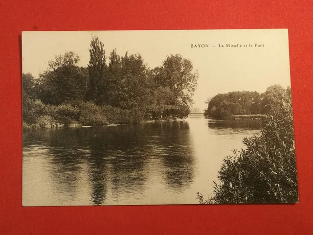 CPA 54 BAYON - La Moselle et le Pont